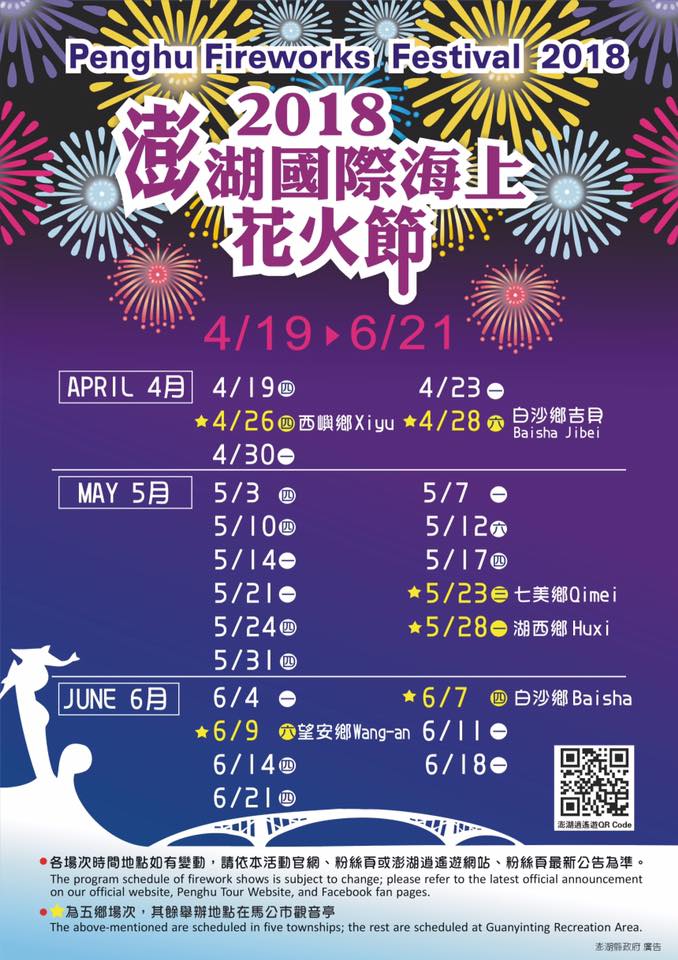 2018澎湖國際海上花火節-高空煙火閃耀澎湖夜空