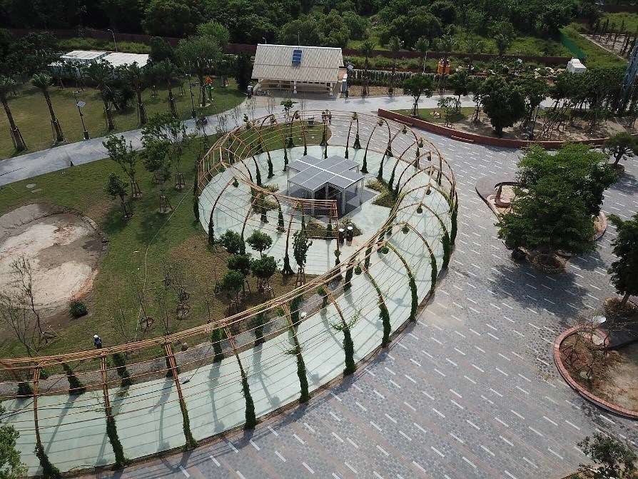 花博外埔園區「攀果花廊」 竹造建築展減碳精神(台中花博)
