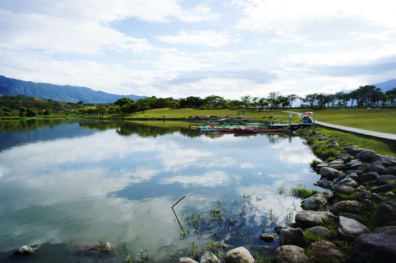 台東池上大坡池風景特定區-環圳自行車道、夏季竹筏季